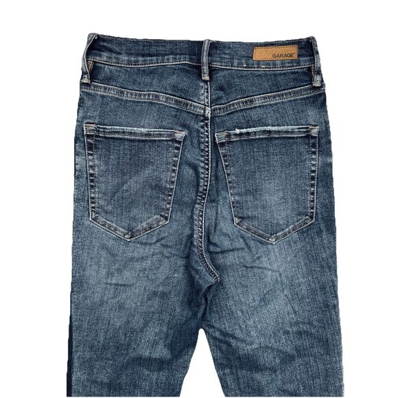 Garage Ultra High Rise Skinny Jeans 1 (24x27) Blue Stretch Denim Juniors - Picture 8 of 9